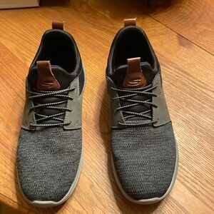 Skechers Gray and Black Loafers